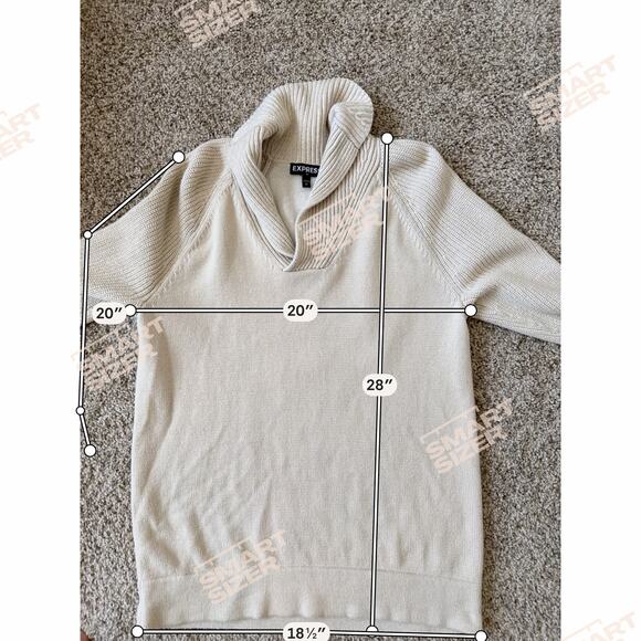 Express 100% Cotton Pullover Sweater Womens M - Picture 2 of 6